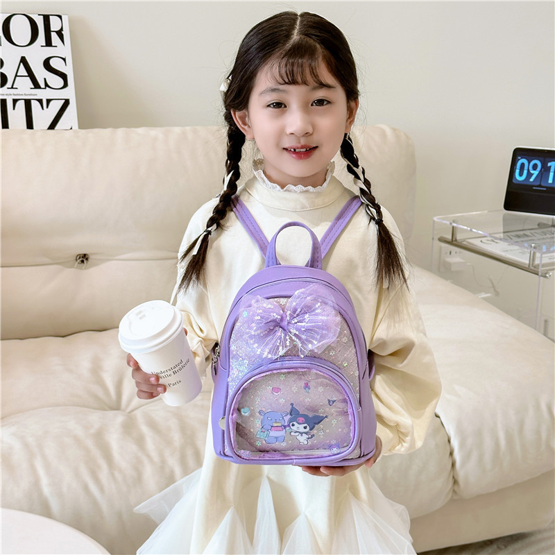 Nuevo lindo jardín de infantes mochila de arco para niños y niñas encantadora mochila pequeña de estilo exterior bolsa de tendencia casual