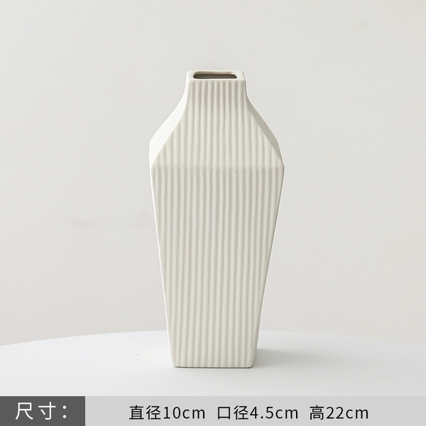 European rose flower arrangement vase white simple ceramic…