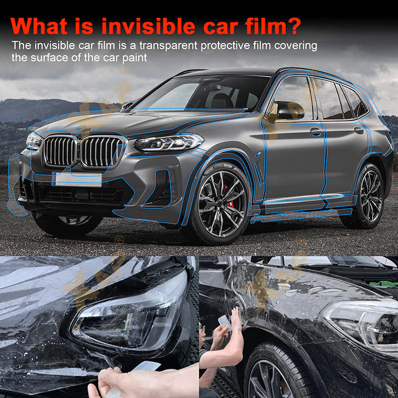 Cross-border M G01TPU Invisible Paint Anti-scratch Brightening Protective Film for BMW X3M-Sport