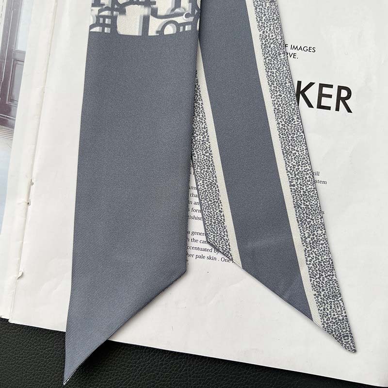 D versión alta 18 mm bufandas de seda cinta cinta delgada correa de pelo larga decoración pequeña bufandas animales de la selva H