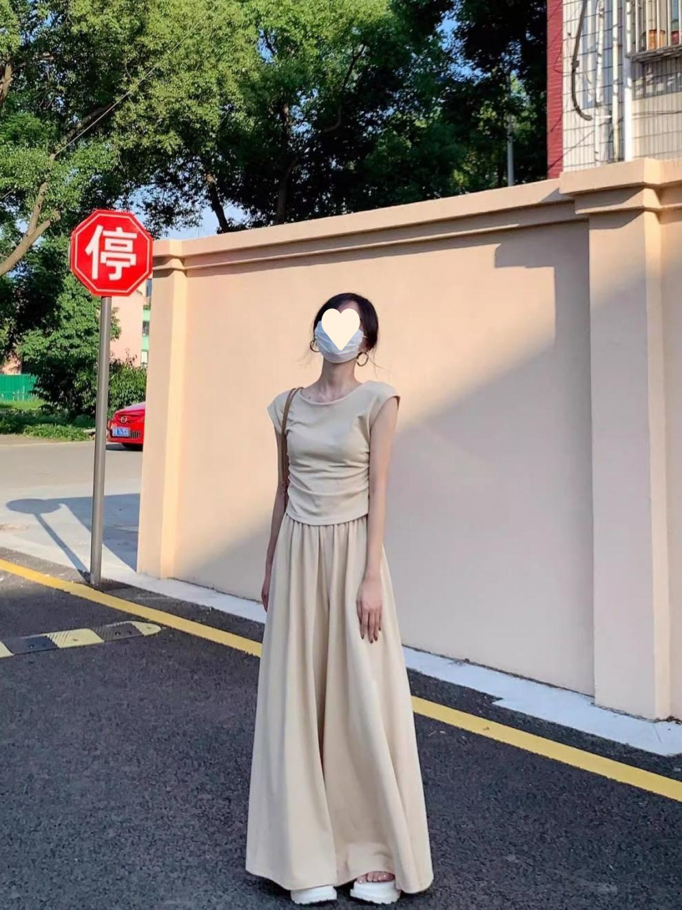 ChicShe Plus Size Tea Outfit For Women New Small Sweet Korean Style Dress Summer Set_voghion.com