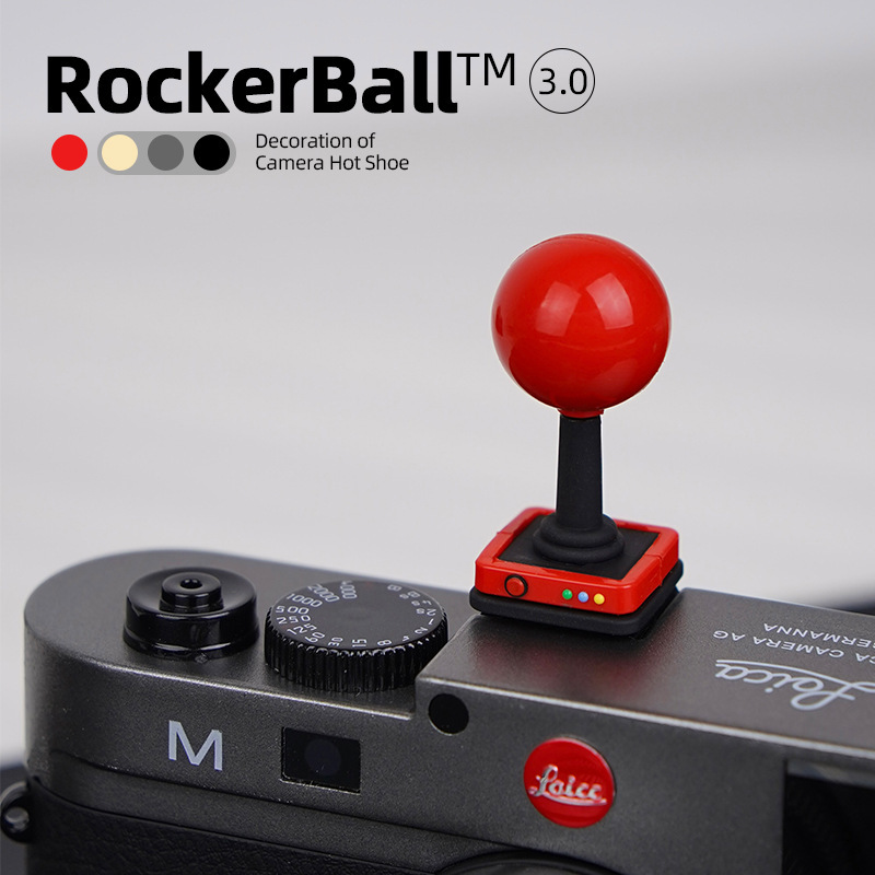 Red Ball Rocker Camera Hot Boot Cover for Fuji Canon Sony Nikon Camera Universal Decorative Protective Cover