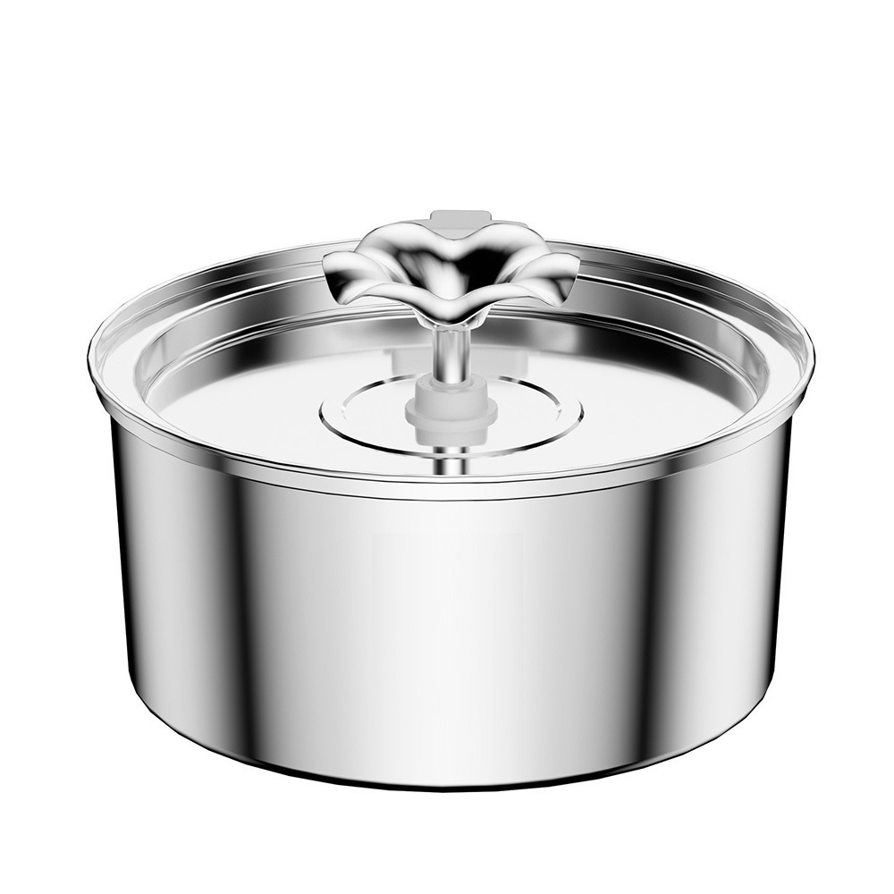 Explosiones transfronterizas 3.2L bebedor de acero inoxidable para mascotas alimentador automático para gatos bebedor de mascotas para perros y gatos tazón