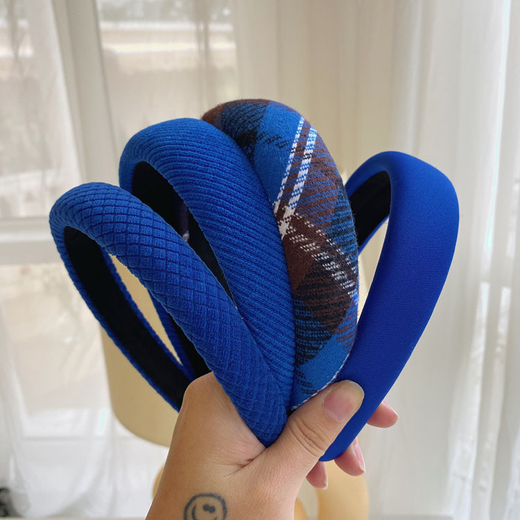 Klein Blue Hair Accessories 2022 New Spring Korean Wide Headband Wholesale display picture 1