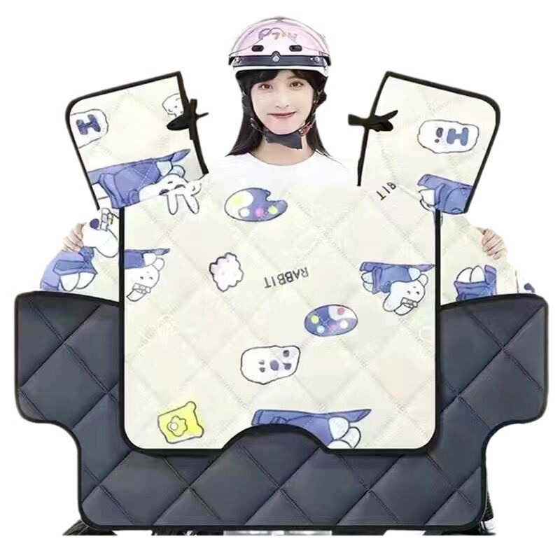 電動バイクの防風が厚くされた日焼け止め金の汎用両面防水小型電気自動車防風カバー春秋薄金|undefined