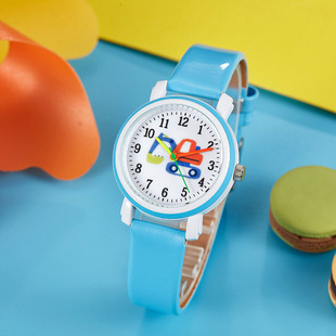 Cartoon children's simple boys and girls know time small dinosaur pointer INS style quartz watch
