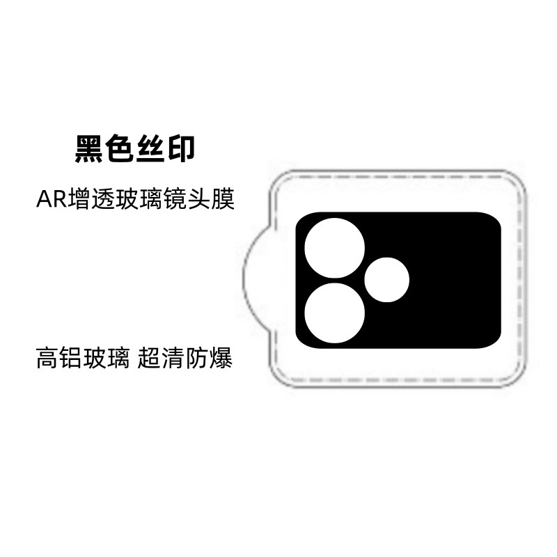 Aplicable a la película de cámara P4power 5G punto de perforación Realme15 película de lente de ojo de halcón de vidrio metálico