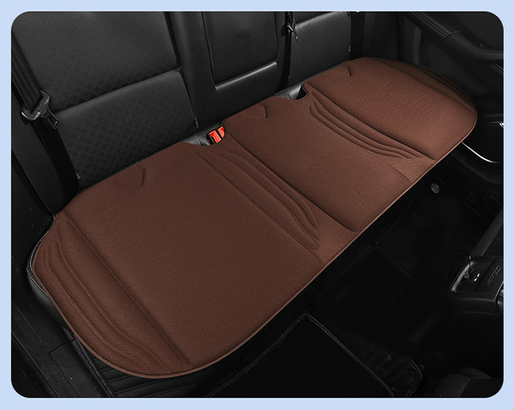 Seaweed fiber car seat cushion, universal for all seasons, latex cotton square cushion, non-slip, three-piece set for autumn and winter, breathable for the rear seat in summer