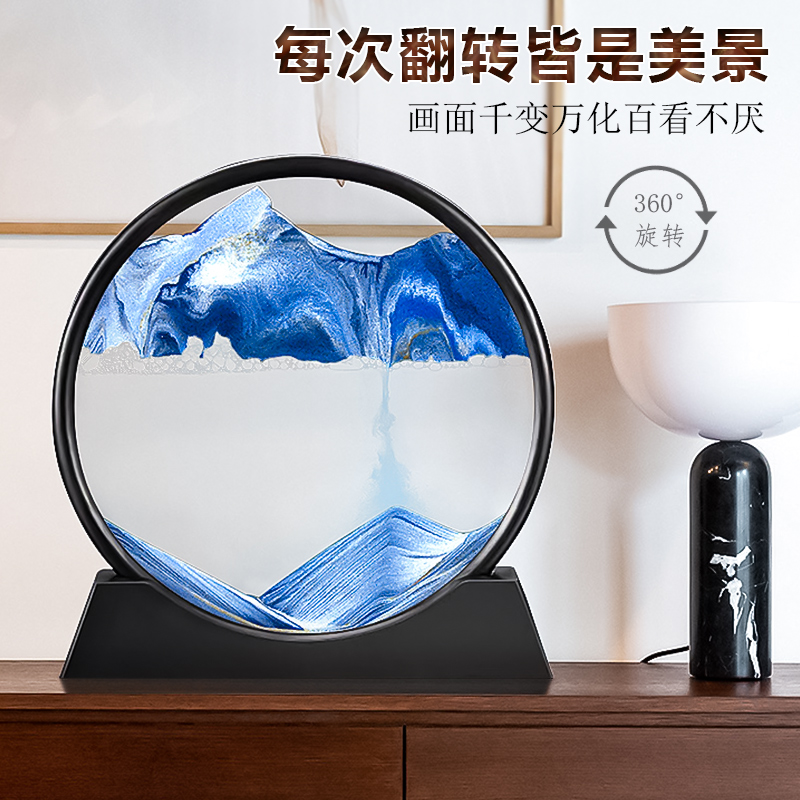 Quicksand pintura decoración 3D tridimensional reloj de arena Arte Creativo dinámico descompresión salón Oficina escritorio decoración regalo