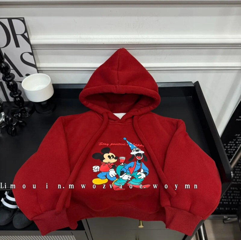 Boys and Girls Alpaca Wool Hooded Children's Fleece Sweatshirt, Warm and Stylish Versatile Sweatshirt, Casual Clothing, Children's Wear