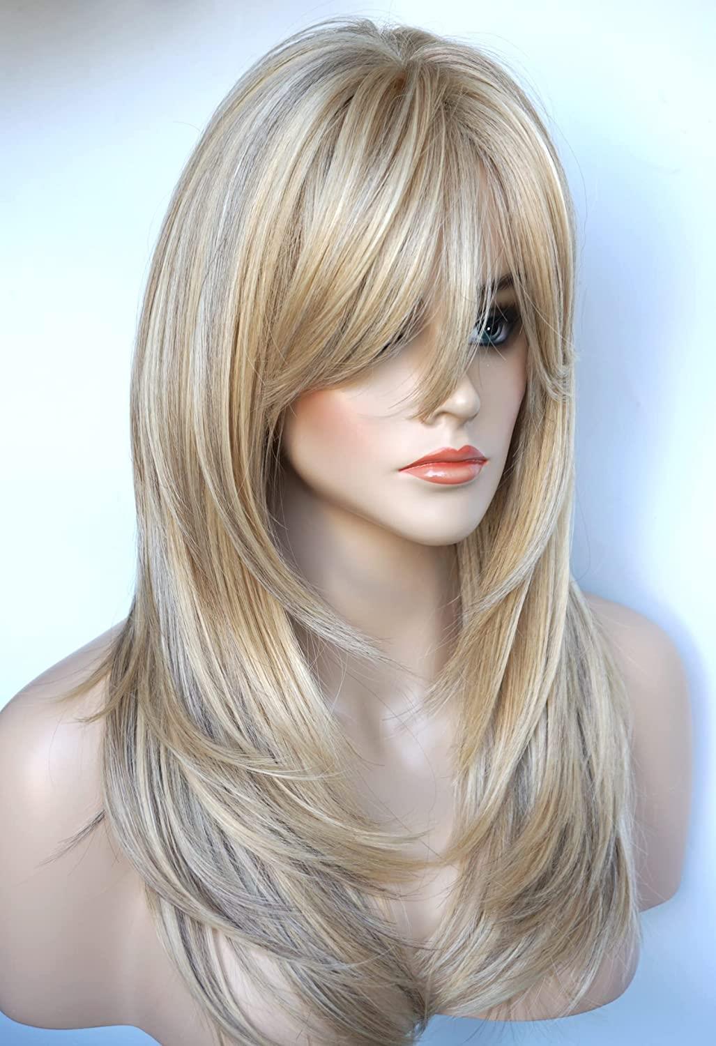 Women's Simple Style Holiday High Temperature Wire Long Bangs Long Straight Hair Wigs display picture 3