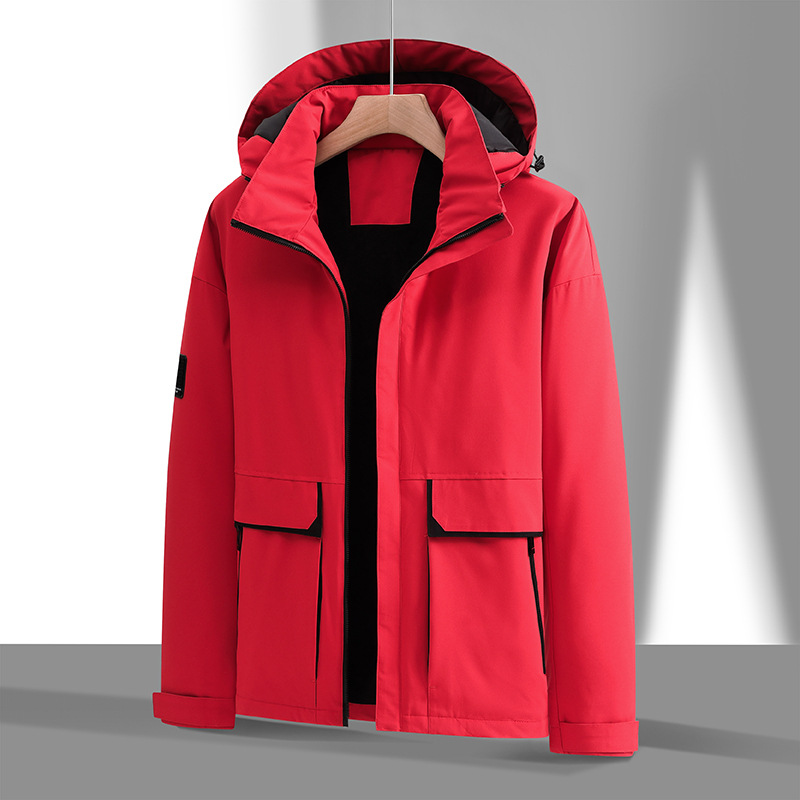 (Прямая поставка производителя) 2023 новый наружный прилив плюс плюшевая куртка для мужчин модная повседневная пара хлопчатобумажная куртка