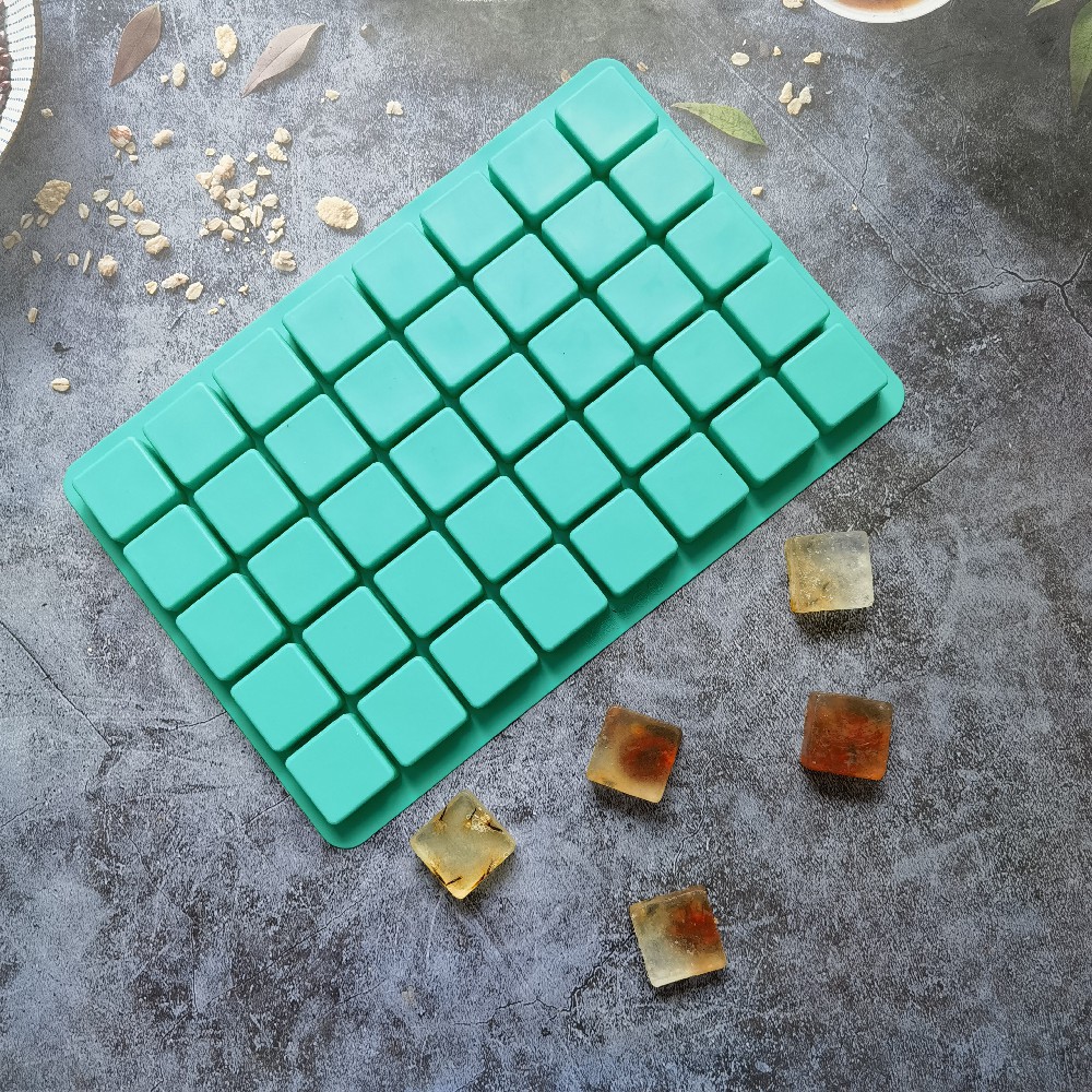 Silicone 40 con hielo cuadrado 228 chocolate horneado pasteles galletas molde de pastel postres herramientas de cocina