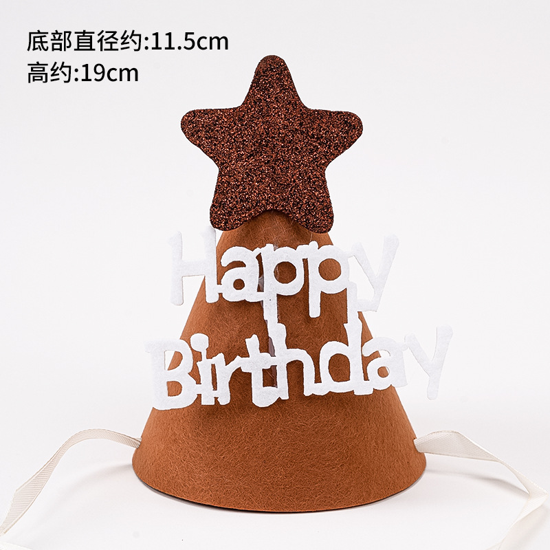 INS Internet celebridad sombrero de cumpleaños lindo fieltro alas de Ángel sombrero Fiesta infantil bebé de un año de edad banquete accesorios de la foto