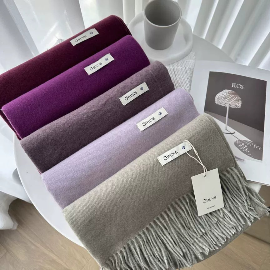 Demi‑season warm cashmere scarf, universal cloak wrap, 200 cm, 250 g, many colors