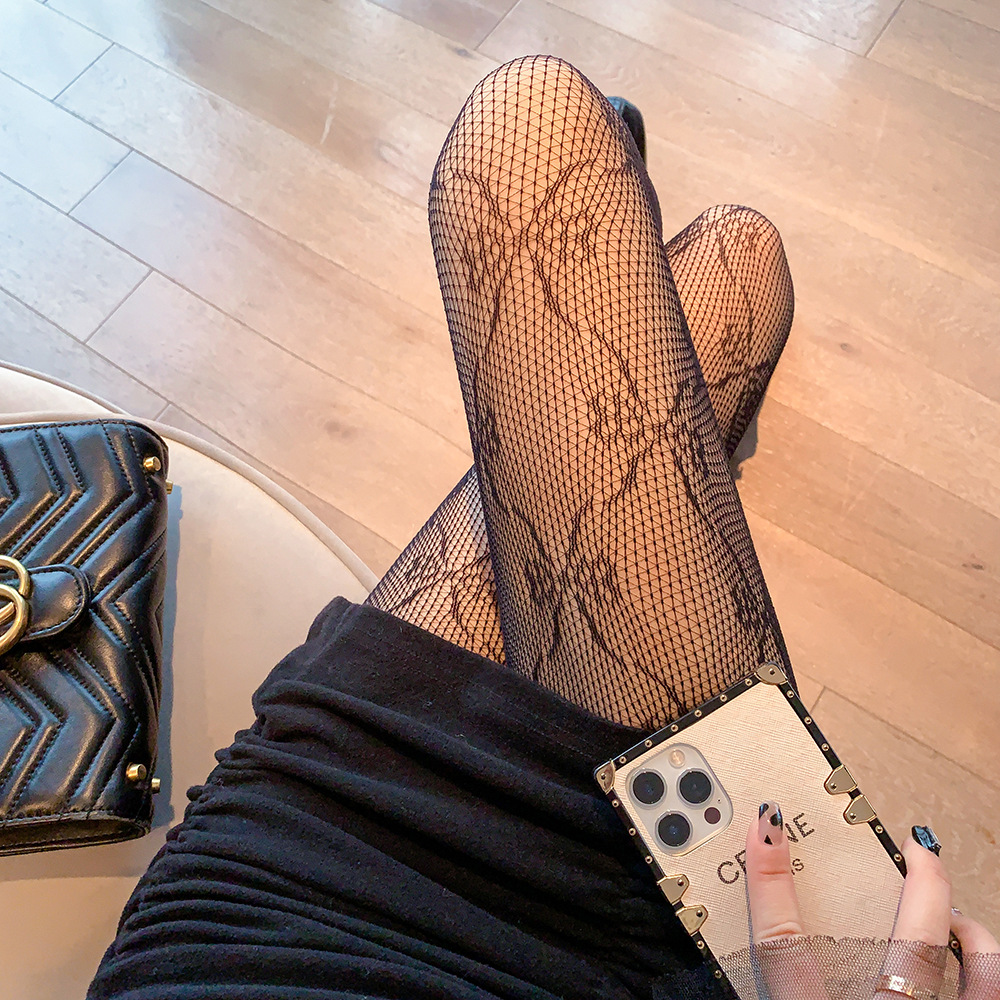 Black Stockings Butterfly Lolita Retro Pantyhose Bottoming Socks Women's Fishnet Stockings Japanese Style Jk Student Socks 3011