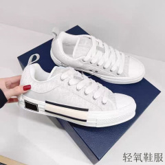 厂家直销老花透气休闲帆布鞋男2025时尚面包情侣平底鞋女运动板鞋