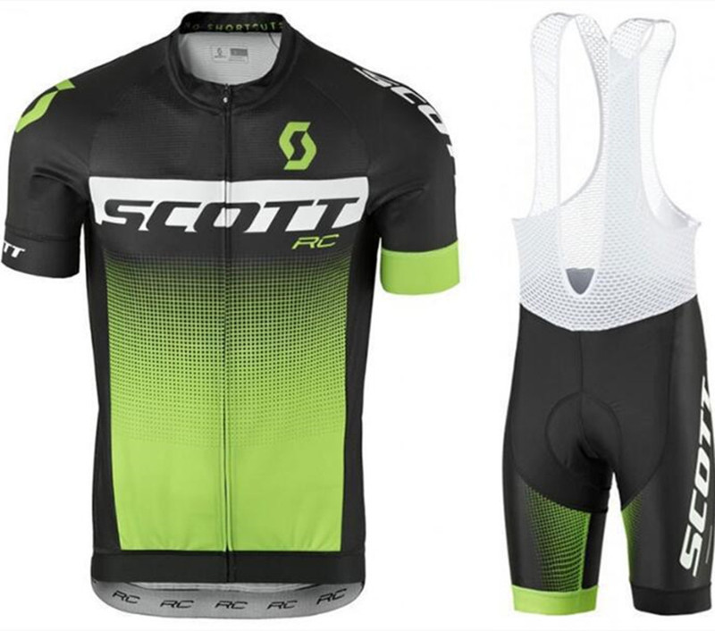 SCOTT Scott Summer Cycling Suit Short-sleeved Men's Sweat-wicking Breathable Cycling suit Bicycle Shirt Mountain Bike Suit