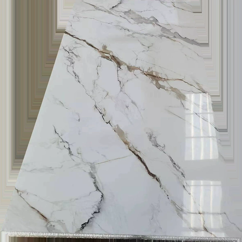 Панель ПВХ UV с эффектом мрамора, композит stone-plastic carbon crystal, 2–3 мм, декоративная стеновая панель