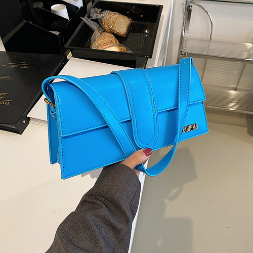 Bags for women  cross-border new trendy long portable small square bag fashionable and versatile single shoulder armpit bag