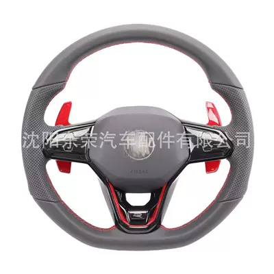 Modified Steering Wheel, Steering wheel - red-line-red-pick-r