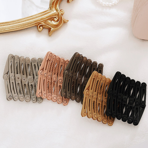 New retractable folding hair hoop for outdoor use with summer hairpin for women invisible hair hole with toothed anti-slip face wash headband