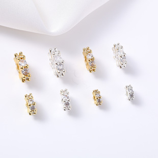 18K����΢��ʯ�Ȧ��߅��׸����Ƭdiy�ִ�܇݆�鴮��������
