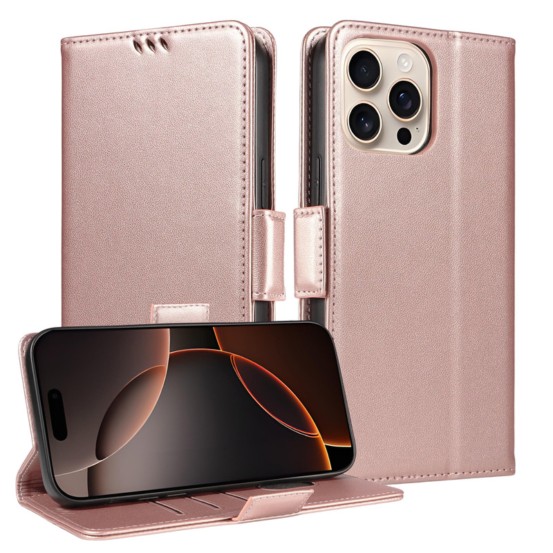 Suitable for Apple iPhone 17 Card Phone Leather Case 16 Pro Max Phone Case Se4 Flip Protective Case