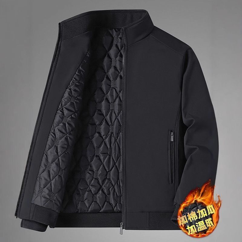 [두꺼운 면] 블랙 스탠드 칼라 [쇼핑몰 동일 스타일]