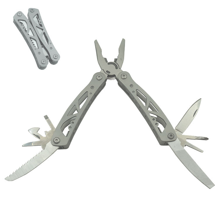 厂家供应喷砂手柄4寸不锈钢折叠刀钳 多功能户外家用维修工具钳