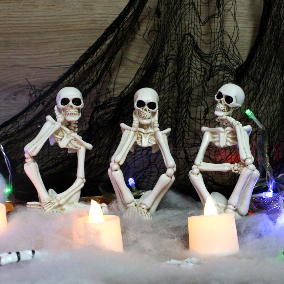 Halloween Big Skull Decoration Simulation Skull Decoration Home Desktop Holiday Atmosphere Decoration 