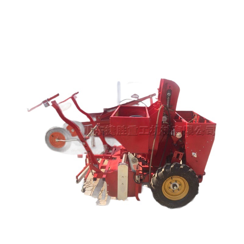 Tractor trasero siembra de patatas máquina integrada de siembra de película y fertilización de una sola camada y doble fila planta de patatas image 6