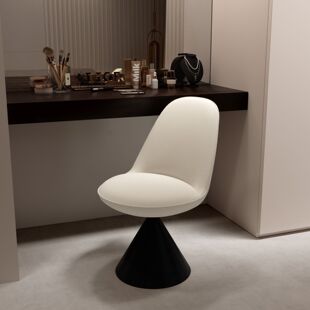 Italian Dressing Chair Minimalist Home Backrest Dining Chair Rotatable Makeup Stool Designer Bedroom Study Desk Chair
