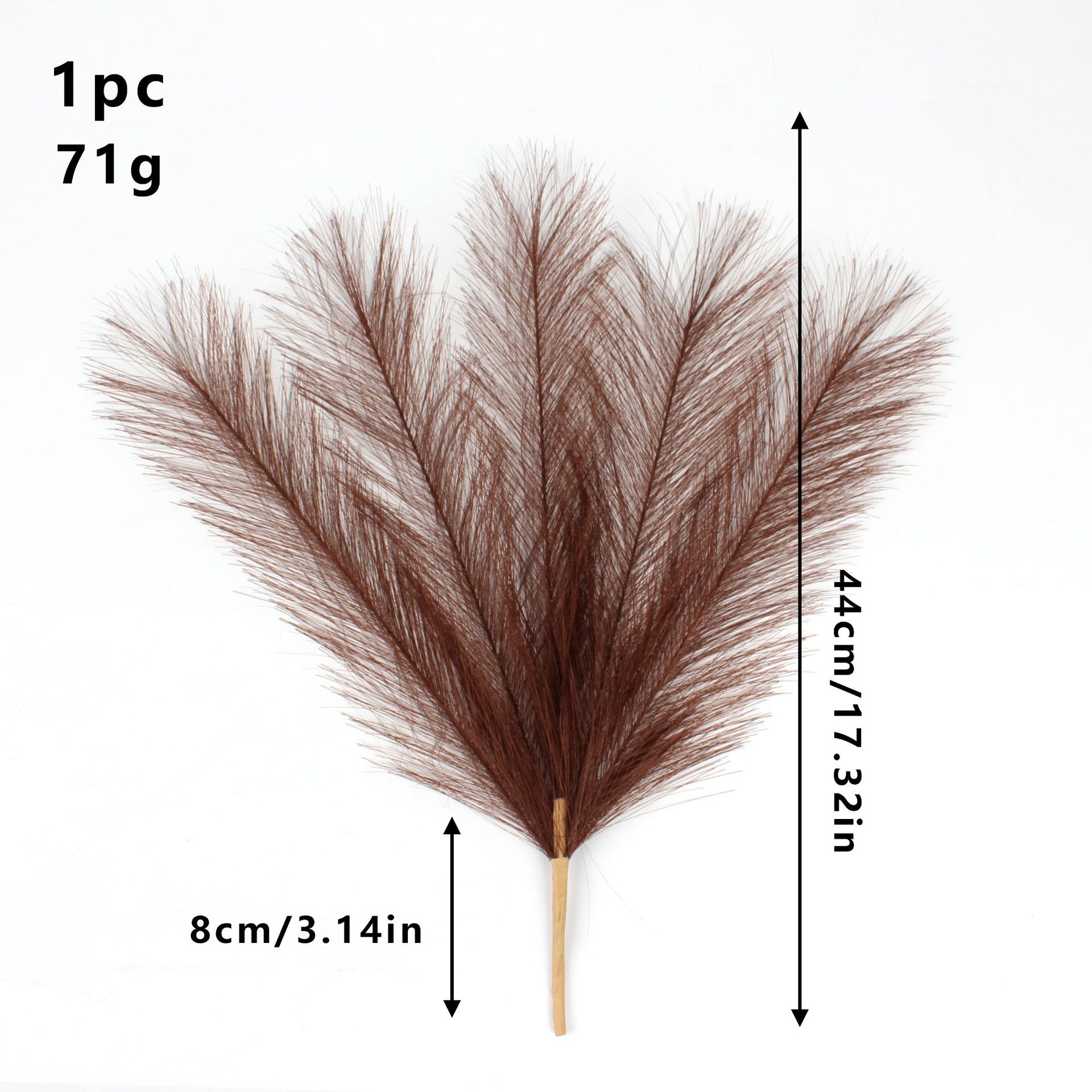 다크 브라운 팜파스 포크 5개