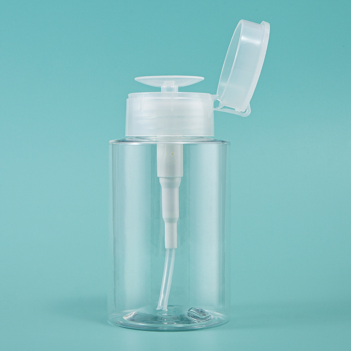 En stock 100/120/150/200/300ml botella de removedor de maquillaje de prensa maquillaje sub-botella vacía de plástico para mascotas
