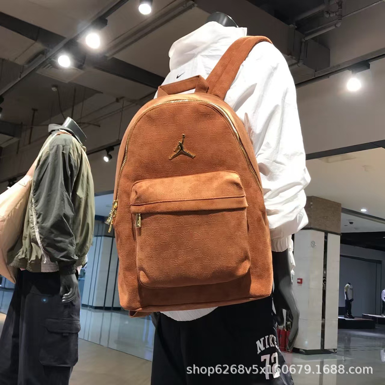 Double layer suede yellow brown