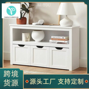 Cross-Border Amazon Popular Panel Furniture European and American Toy Storage Cabinets Factory Wholesale Toy Cabinets