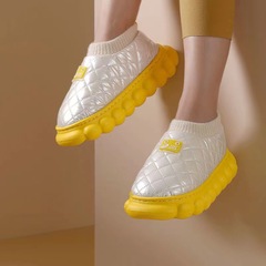 秋冬厚底包跟棉鞋踩屎感情侶外出月子鞋學生宿舍家居防水布男女款