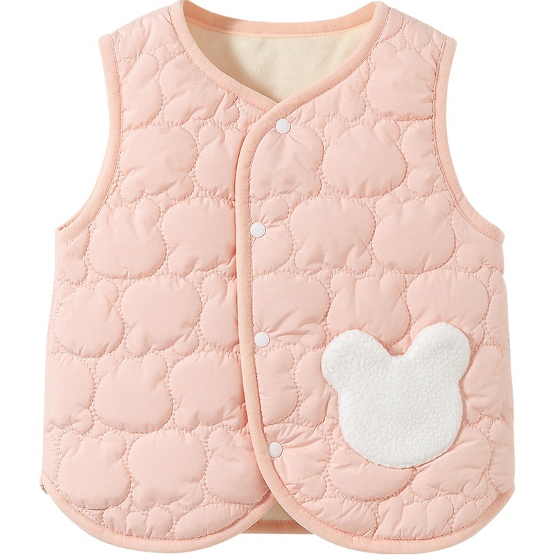 Chaleco para niños para primavera, otoño e invierno, cárdigan cálido de forro polar para bebés recién nacidos, chaleco exterior grueso para niños y niñas, ropa de invierno para bebés.