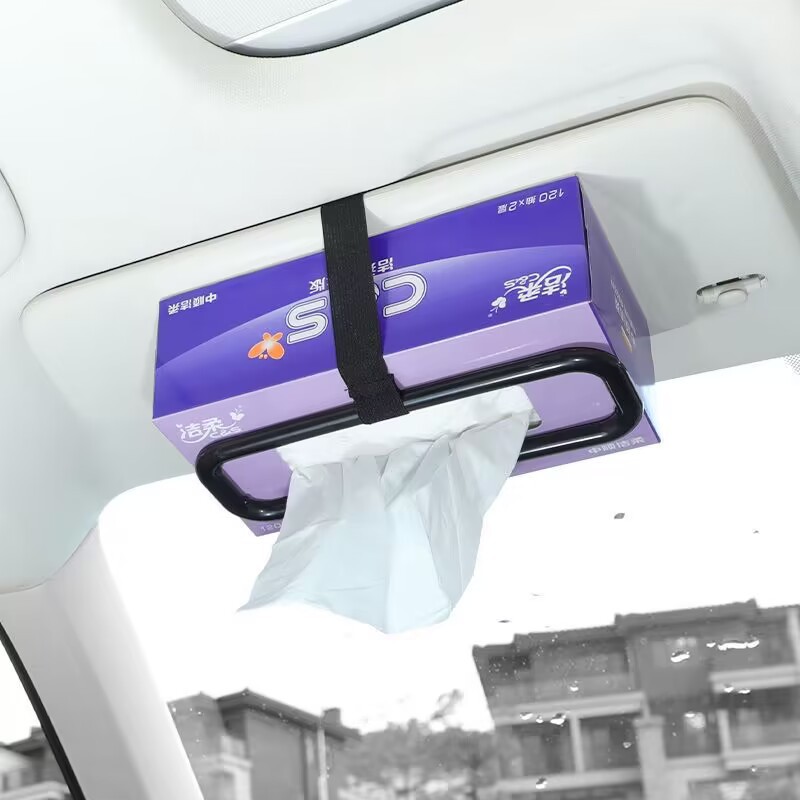 Car paper towel holder, car hanging sunshade, automotive interior tissue box, in-car frame, clip