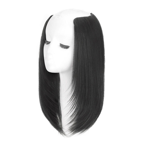 Wig piece for women with long hair, one-piece fluffy clavicle hair extension patch to increase hair volume, invisible traceless wig hair extension piece