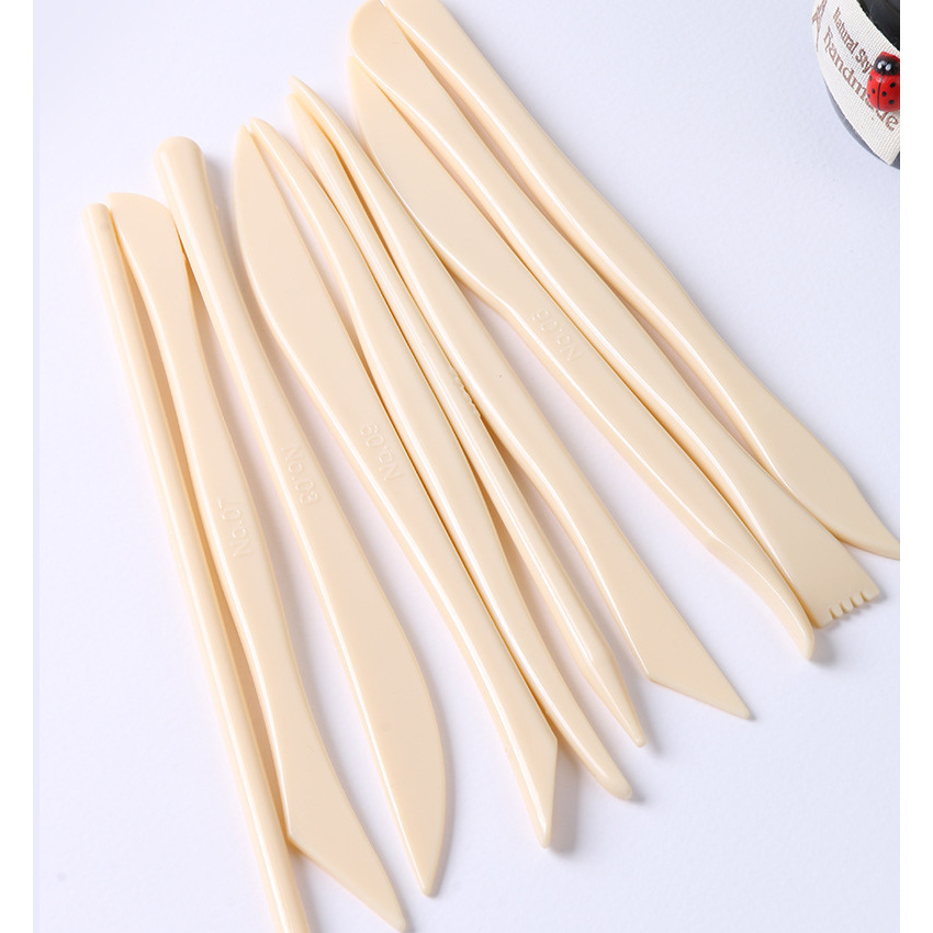 Juego de 5 Herramientas de Cerámica para Trabajar la Arcilla, Cuchillos para Esculpir Arcilla, Herramientas de Escultura de Arcilla de Doble Cabeza para Niños, Venta al por Mayor