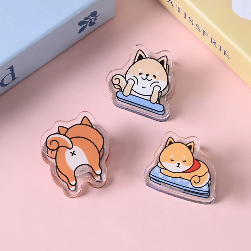 Японский мультфильм Shiba Dog акриловый клип милый щенок двухсторонний клип PP-клип
