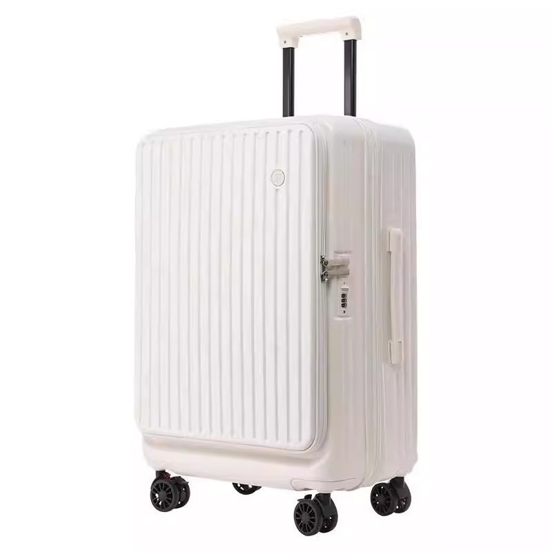 サイドオープンスーツケース、コンビネーションロック、フロントオープン蓋、多機能スーツケース、26inch ジッパー、落下防止、大容量トロリーケース|undefined
