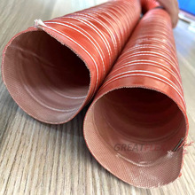 格雷特耐300度钢丝管通风管红色矽胶管热风管SA20供应商