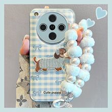刺绣小狗秋适用oppo小米14/15红米k80vivos30全包防摔手机保护套