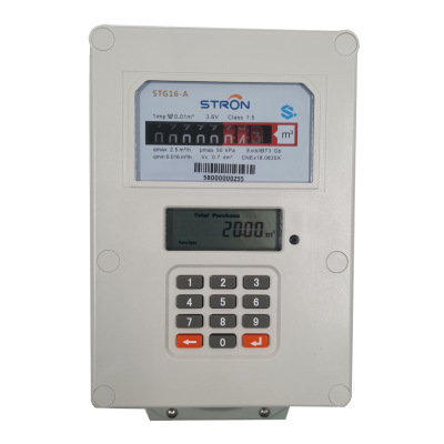 RF communication Split Automatic valve Prepaid Gas Meter wireless intelligence household Code Natural gas