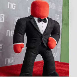 跨境新品 Roblox Rivals plsuh 游戏周边红色人毛绒玩偶公仔