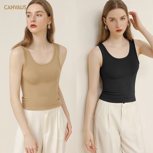 CANVAUS women's new camisole women's summer U-shaped collar slim bottoming tank top wholesale