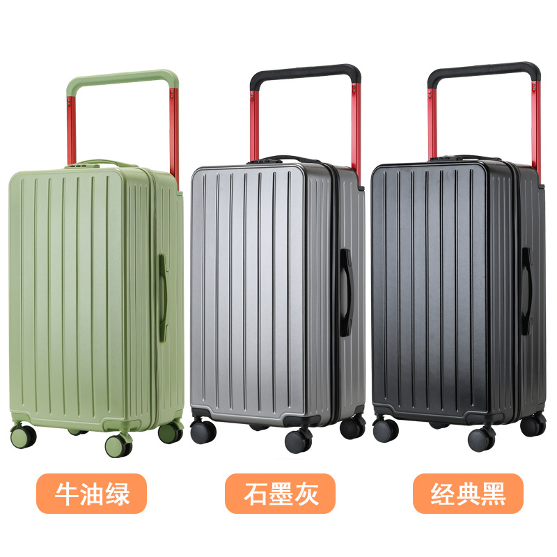 Equipaje maleta trolley ancha maleta trolley de 28 pulgadas carro trasero de doble cara almacén cerrado contraseña equipaje rueda universal
